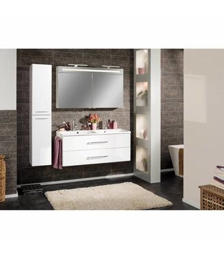 Acqua dell'arte 120 cm badkamermeuble set 5 delig HOOGGLANS WIT