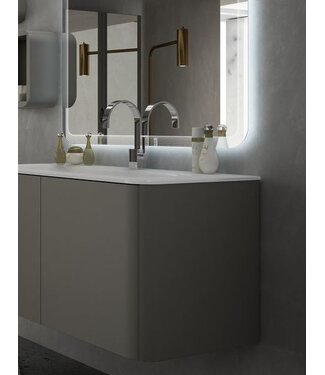 Acqua dell'arte Badkamermeubel set MINERAAL 94 cm Mat Grijs