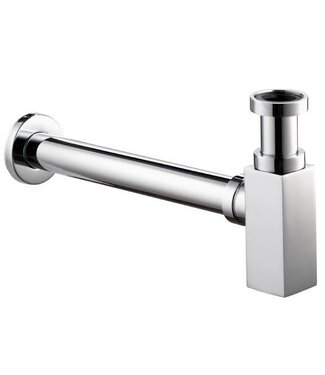 Sifon ,Chroom , Vierkant