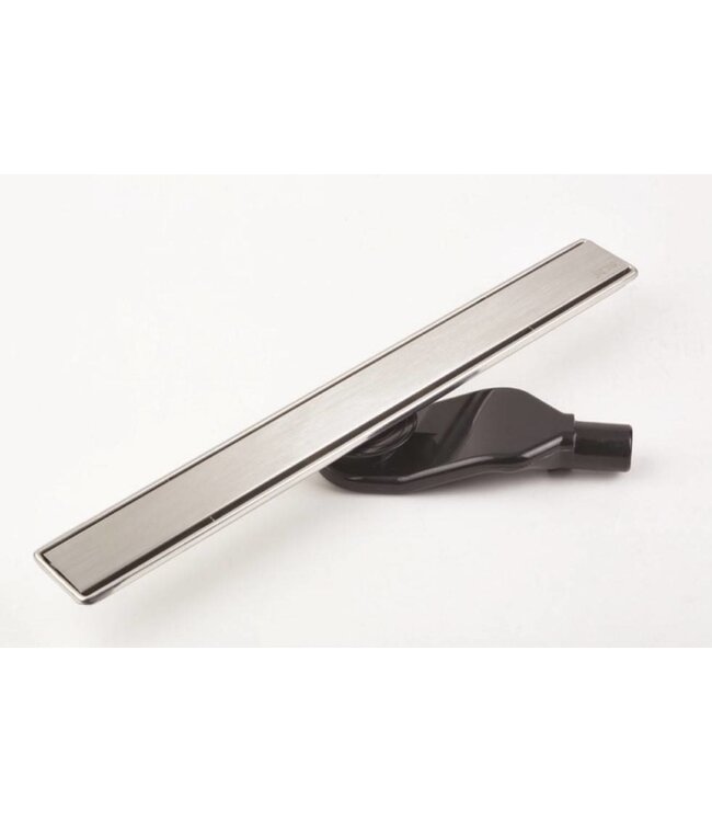 Nordlig STAAL Douchegoot RVS met FLENS 360° Draaibaar Sifon 60 cm + Haarfilter