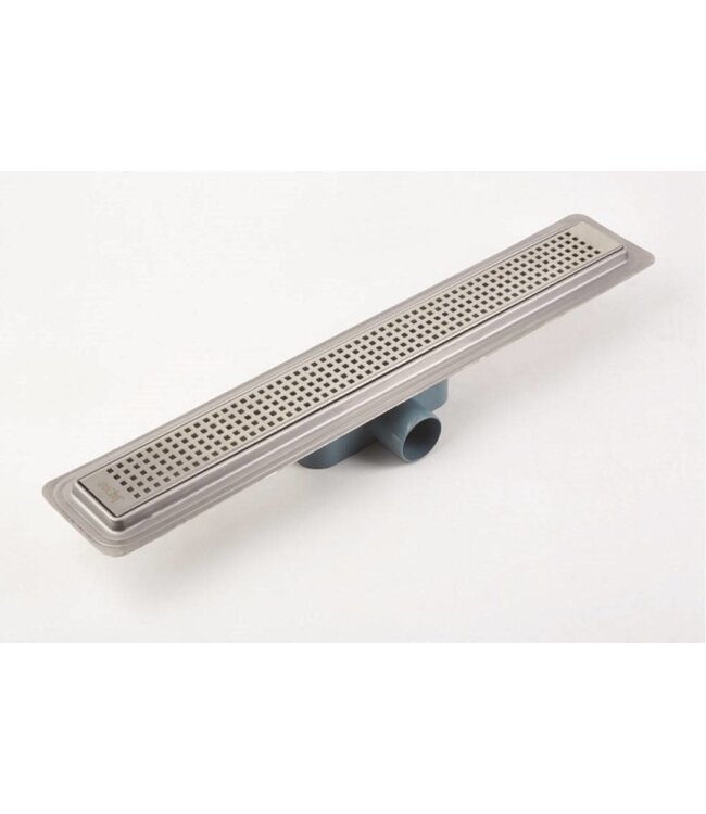 Nordlig STAAL Douchegoot RVS met FLENS 80 CM + Haarfilter