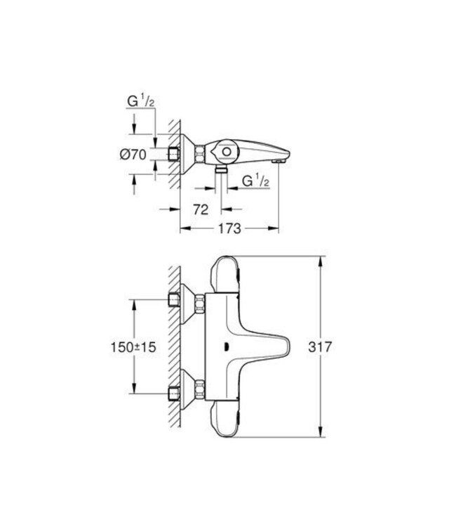 Grohe Bad Thermostaatkraan