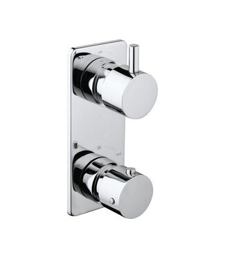 Nordlig STAAL Inbouw thermostaatkraan 2 weg met inbouwdeel