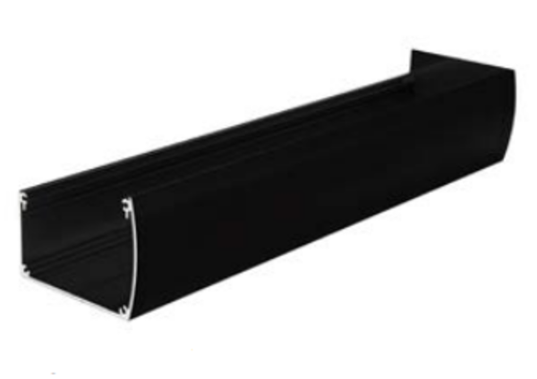 Pext Aluminium siergoot zwart (RAL9005) Pext Aluminium siergoot zwart (RAL9005)