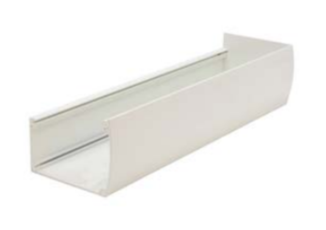 Pext Aluminium siergoot gebroken wit (RAL9010) Pext Aluminium siergoot gebroken wit (RAL9010)