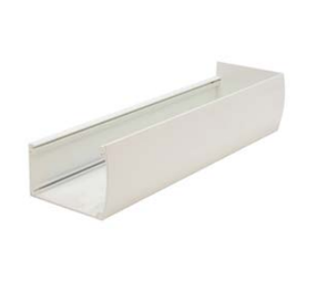 Pext Aluminium siergoot gebroken wit (RAL9010) Pext Aluminium siergoot gebroken wit (RAL9010)