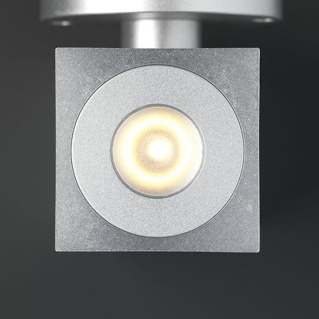 Hamulight LED Wandspot grijs vierkant Hamulight LED Wandspot grijs vierkant