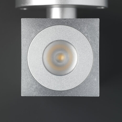 Hamulight LED Wandspot grijs vierkant Hamulight LED Wandspot grijs vierkant