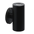 Wandspot up & down zwart rond Wandspot up & down zwart rond