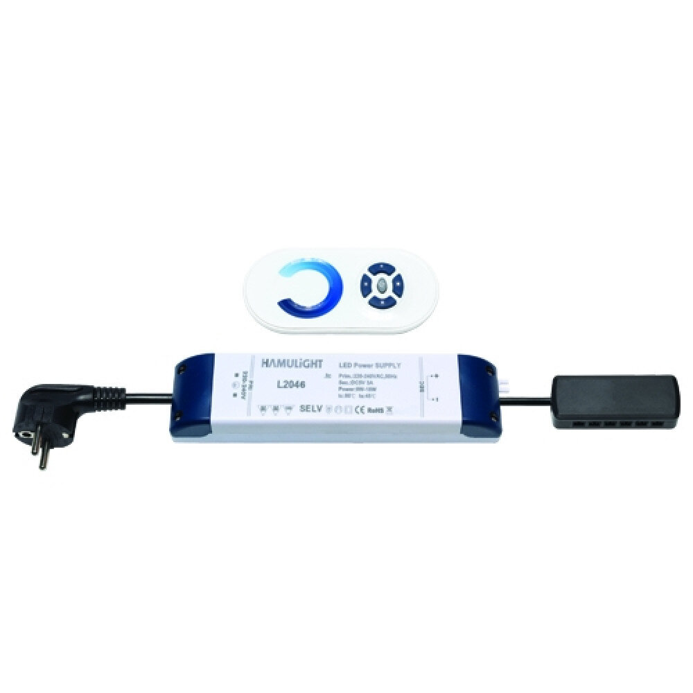 Hamulight LED Wandspot grijs rond Hamulight LED Wandspot grijs rond