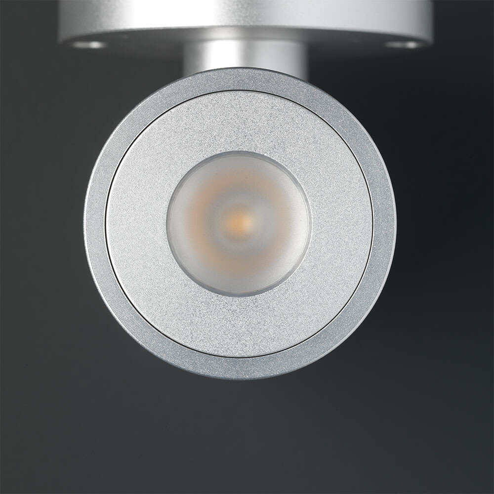 Hamulight LED Wandspot grijs rond Hamulight LED Wandspot grijs rond