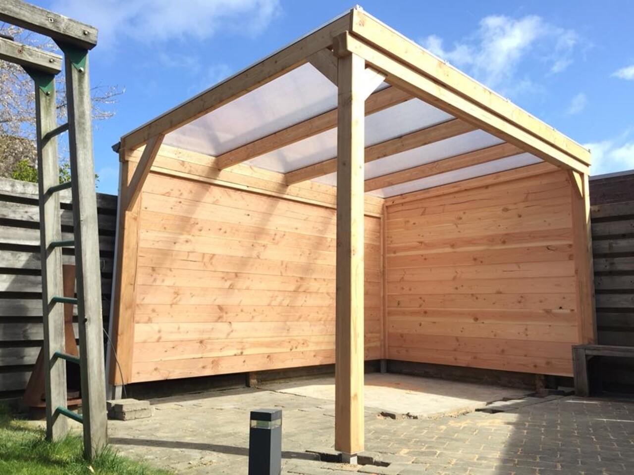 Pext Wand Blokhutprofiel 245cm hoog Pext Wand Blokhutprofiel 245cm hoog