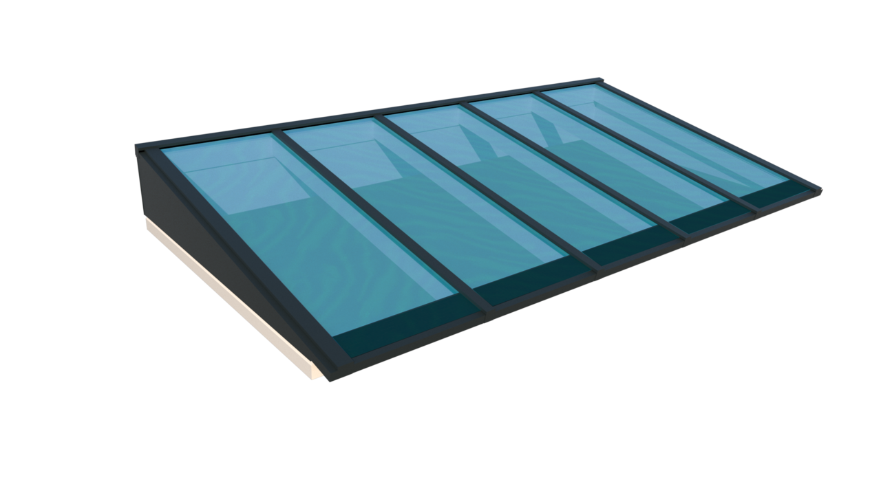 Pext Geïsoleerde Lichtstraat Lessenaarsdak Pext Geïsoleerde Lichtstraat Lessenaarsdak