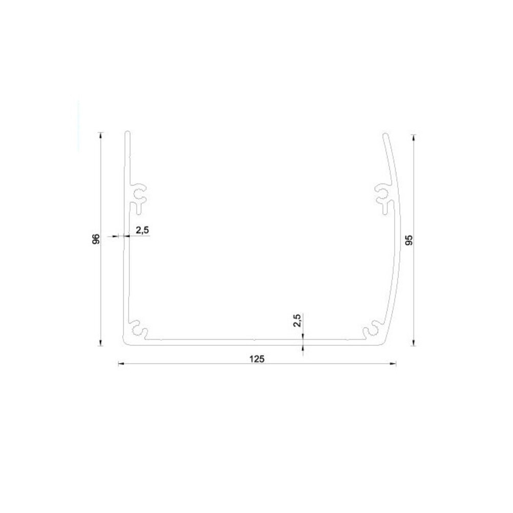 Pext Aluminium siergoot zwart (RAL9005) Pext Aluminium siergoot zwart (RAL9005)