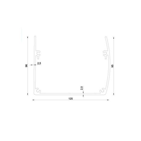 Pext Aluminium siergoot zwart (RAL9005) Pext Aluminium siergoot zwart (RAL9005)