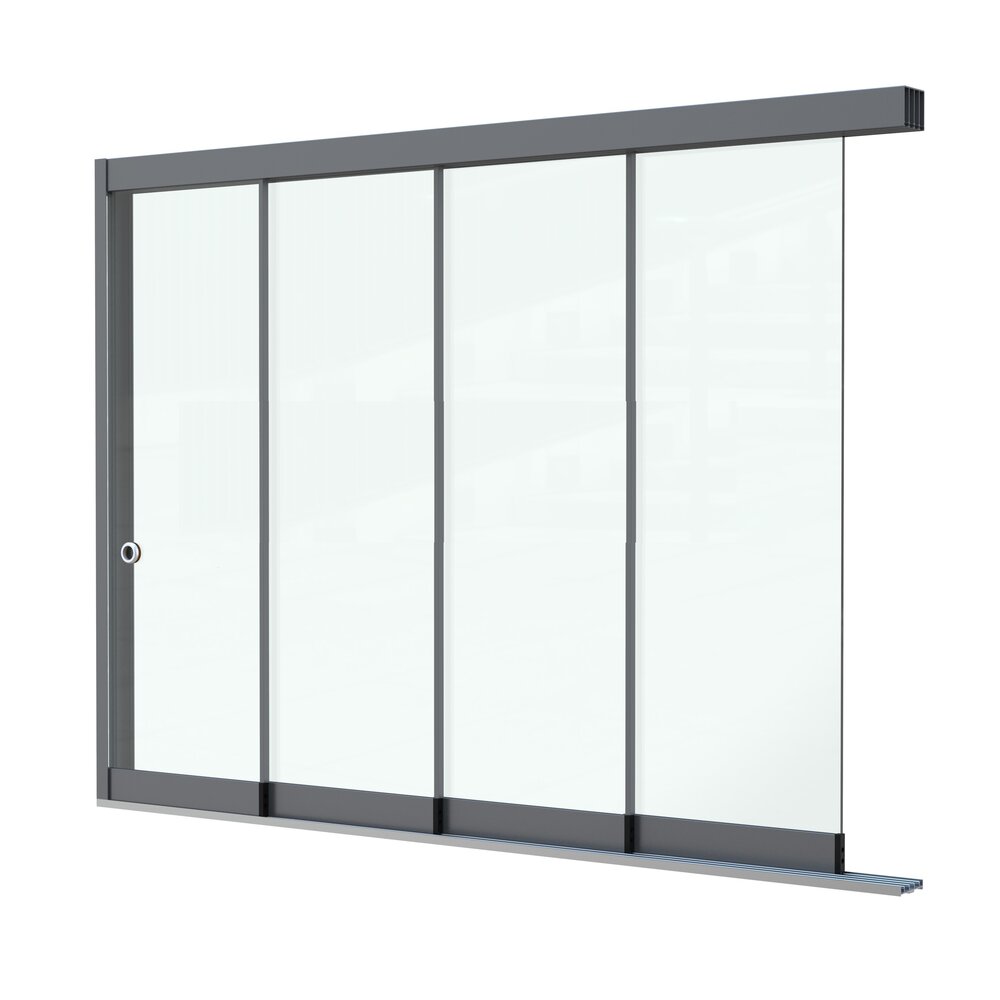 Glazen Schuifwand 4 spoor