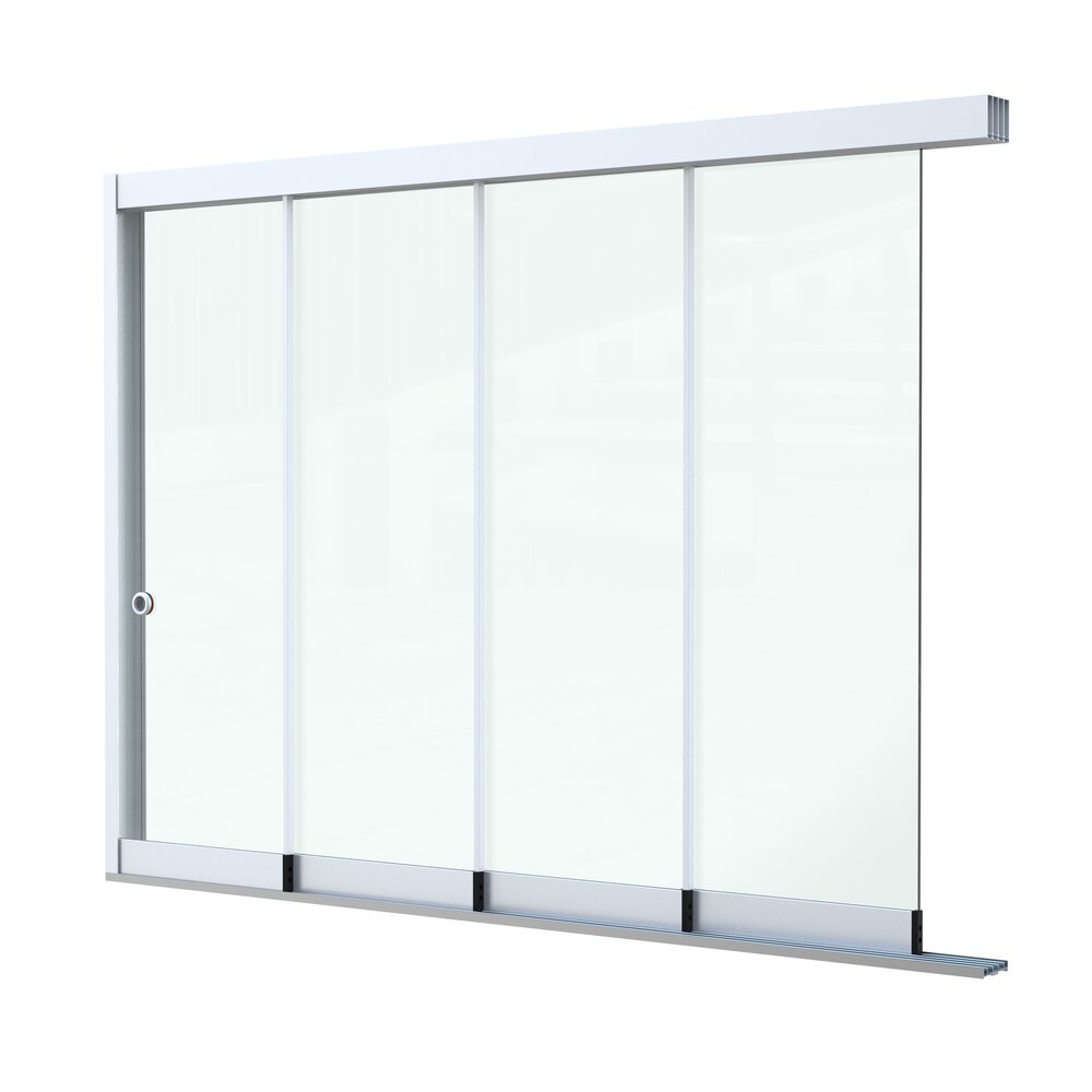 Glazen Schuifwand 4 spoor