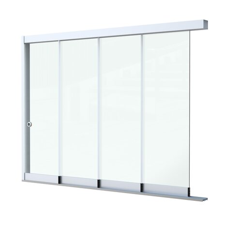 Glazen Schuifwand 4 spoor
