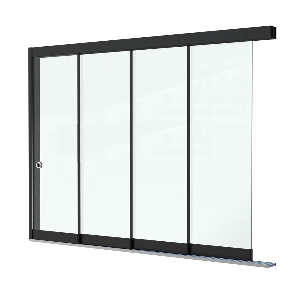 Glazen Schuifwand 4 spoor