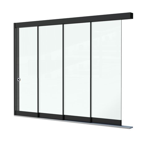 Glazen Schuifwand 4 spoor