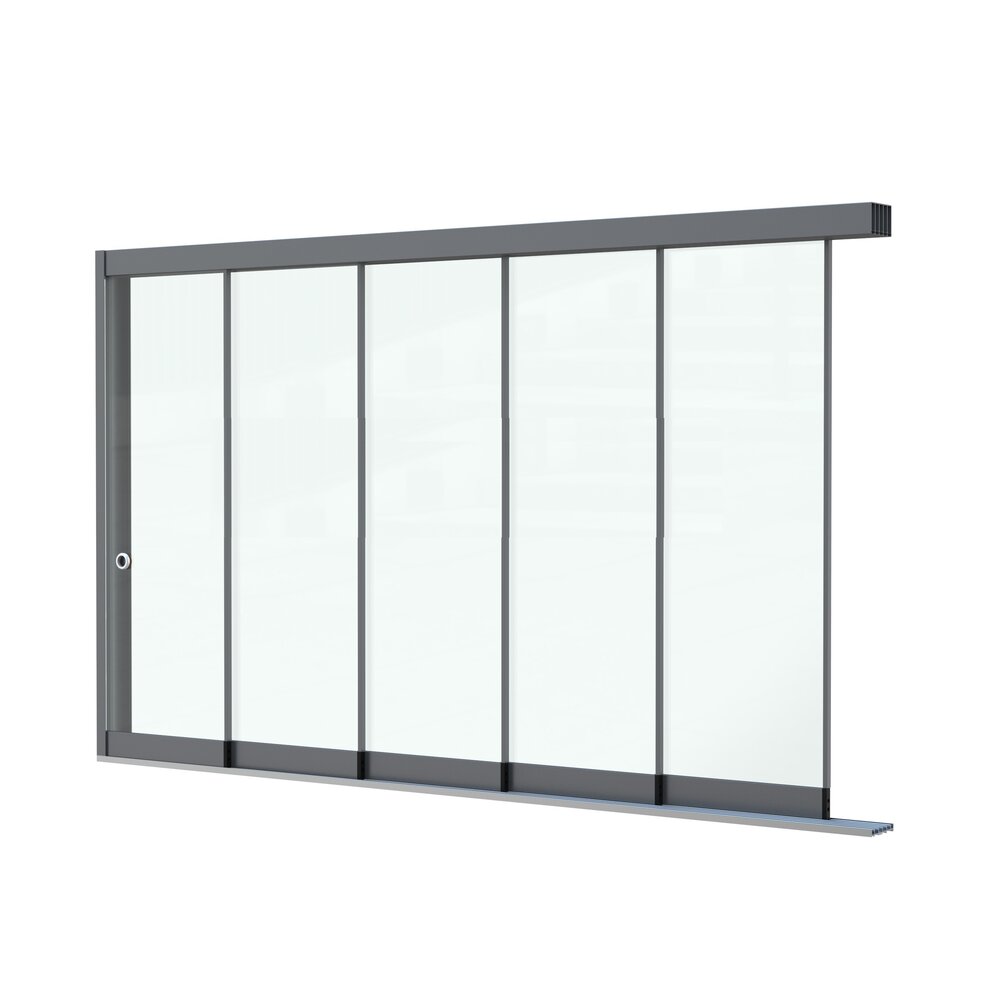 Glazen Schuifwand 5 spoor Glazen Schuifwand 5 spoor