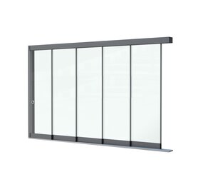 Glazen Schuifwand 5 spoor Glazen Schuifwand 5 spoor