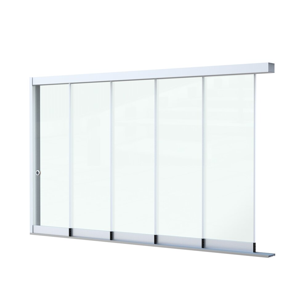 Glazen Schuifwand 5 spoor Glazen Schuifwand 5 spoor