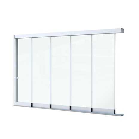 Glazen Schuifwand 5 spoor Glazen Schuifwand 5 spoor
