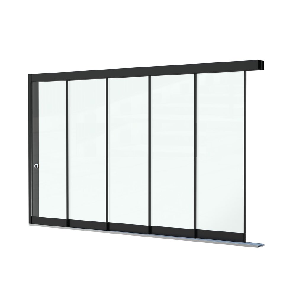 Glazen Schuifwand 5 spoor Glazen Schuifwand 5 spoor