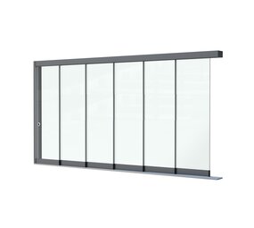 Glazen Schuifwand 6 spoor Glazen Schuifwand 6 spoor