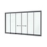 Glazen Schuifwand 3 spoor - 6 delig Glazen Schuifwand 3 spoor - 6 delig