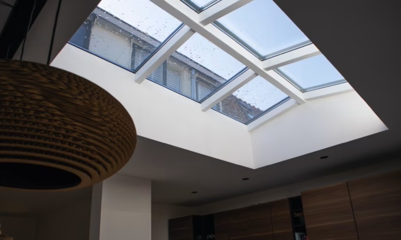 Pext Geïsoleerde Lichtstraat Zadeldak Pext Geïsoleerde Lichtstraat Zadeldak