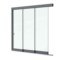 Glazen Schuifwand 3 spoor Glazen Schuifwand 3 spoor