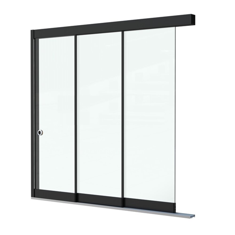 Glazen Schuifwand 3 spoor Glazen Schuifwand 3 spoor