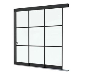 Steellook Glazen Schuifwand 3 spoor Steellook Glazen Schuifwand 3 spoor