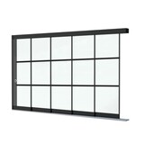 Steellook Glazen Schuifwand 5 spoor Steellook Glazen Schuifwand 5 spoor