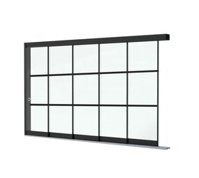 Steellook Glazen Schuifwand 5 spoor Steellook Glazen Schuifwand 5 spoor