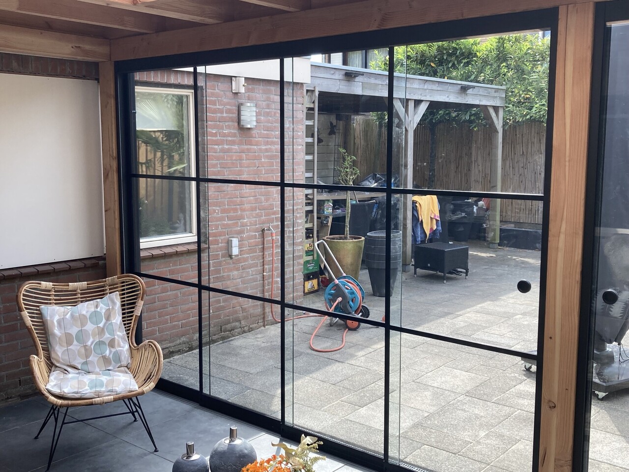 Steellook Glazen Schuifwand 6 spoor Steellook Glazen Schuifwand 6 spoor