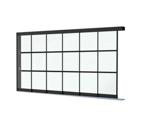 Steellook Glazen Schuifwand 6 spoor Steellook Glazen Schuifwand 6 spoor