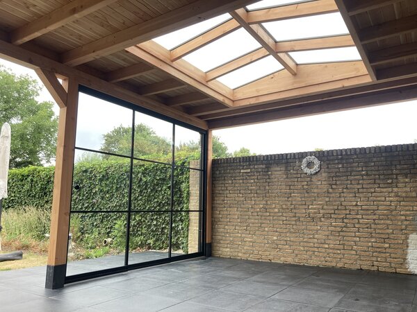 Steellook Glazen Schuifwand 2 spoor - 4 delig Steellook Glazen Schuifwand 2 spoor - 4 delig