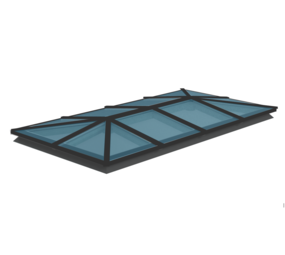 Pext Geïsoleerde Lichtstraat Schilddak Pext Geïsoleerde Lichtstraat Schilddak