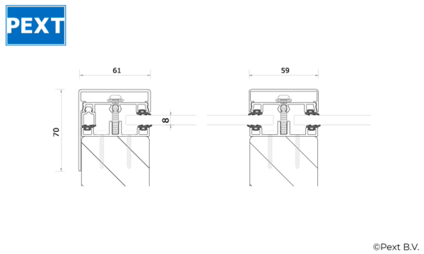 Pext Veranda DD50 Glas vrijstaand