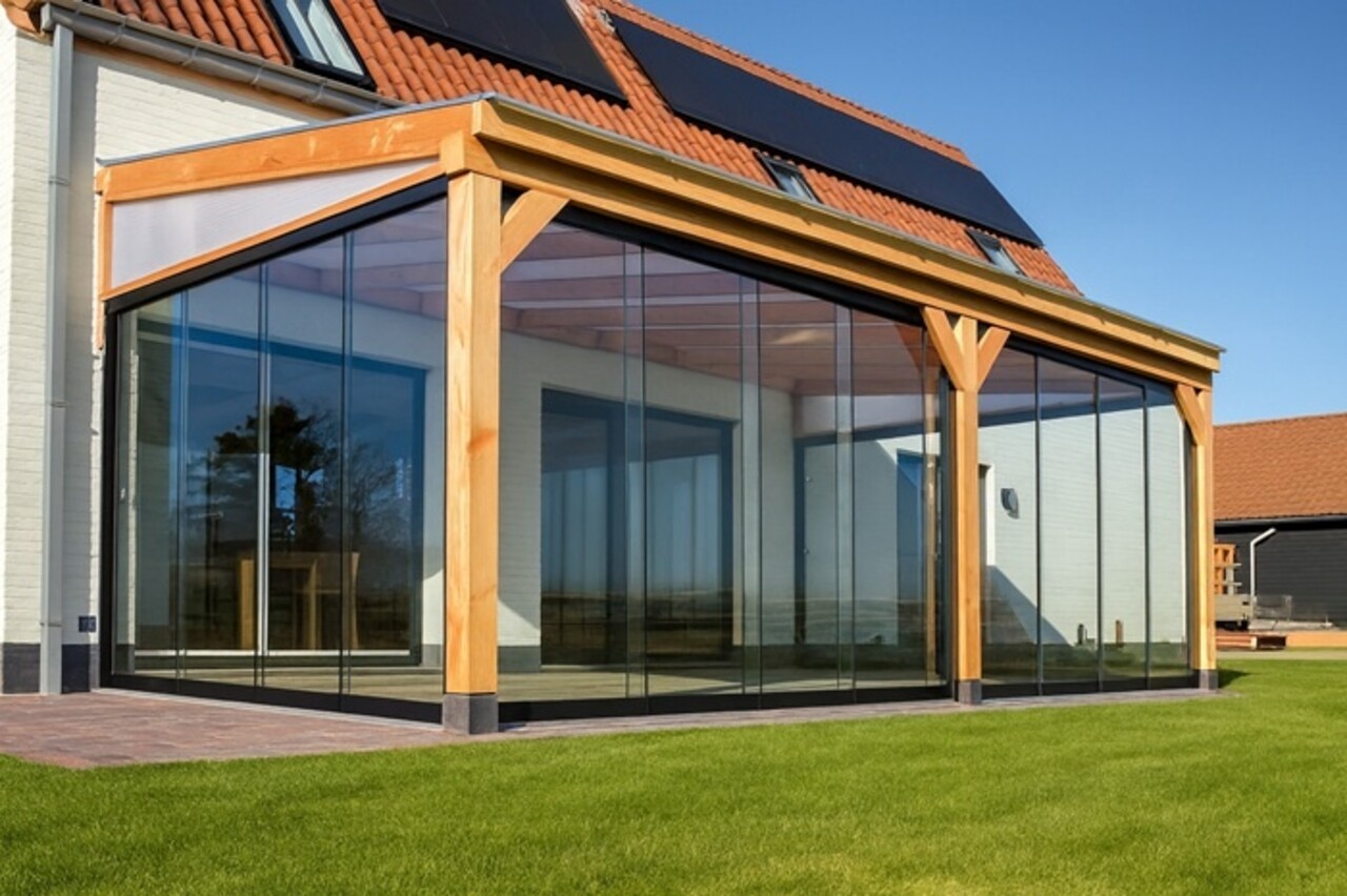 Glazen Schuifwand 3 spoor Glazen Schuifwand 3 spoor