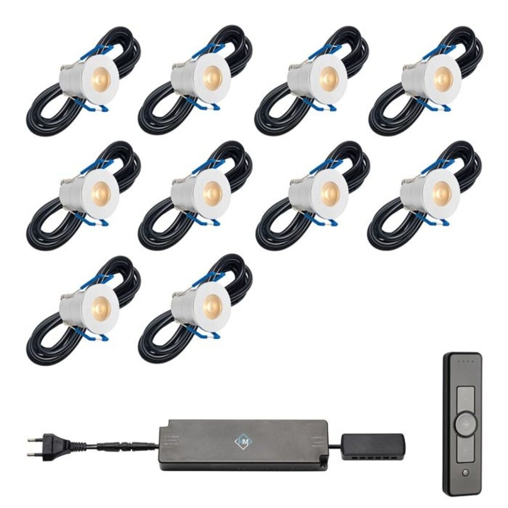 Hamulight Complete LED Spots Set 10 st. – Met Trafo en Afstandsbediening