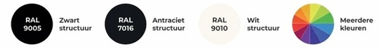 Profielkleur glazen schuifwanden