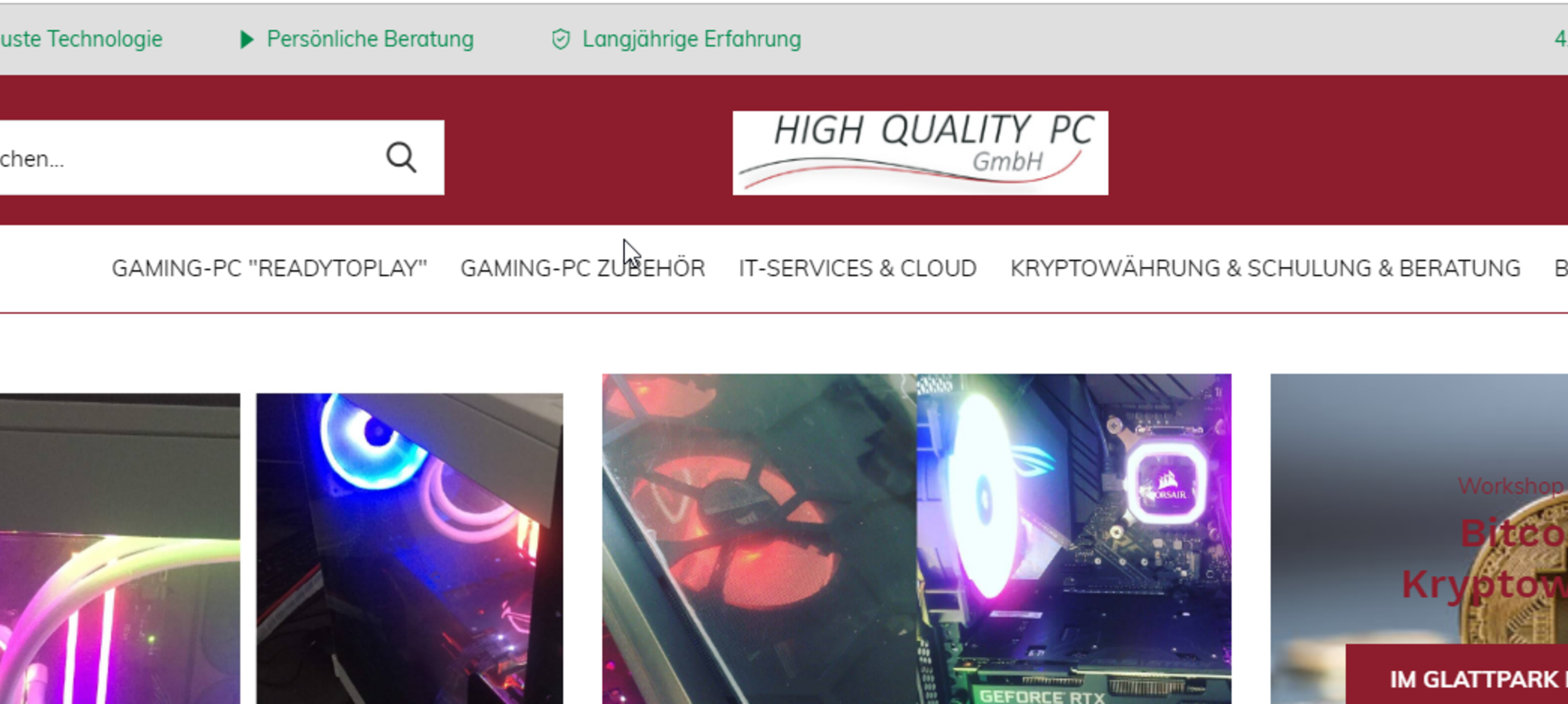 Neuer Onlineshop und damit neue Homepage