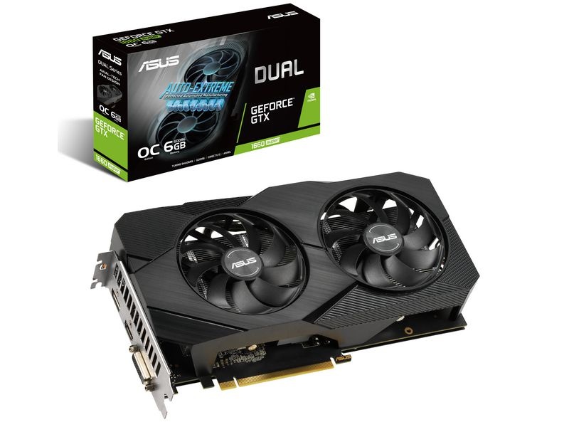 ASUS Grafikkarte GeForce GTX1660 SUPER DUAL O6G EVO