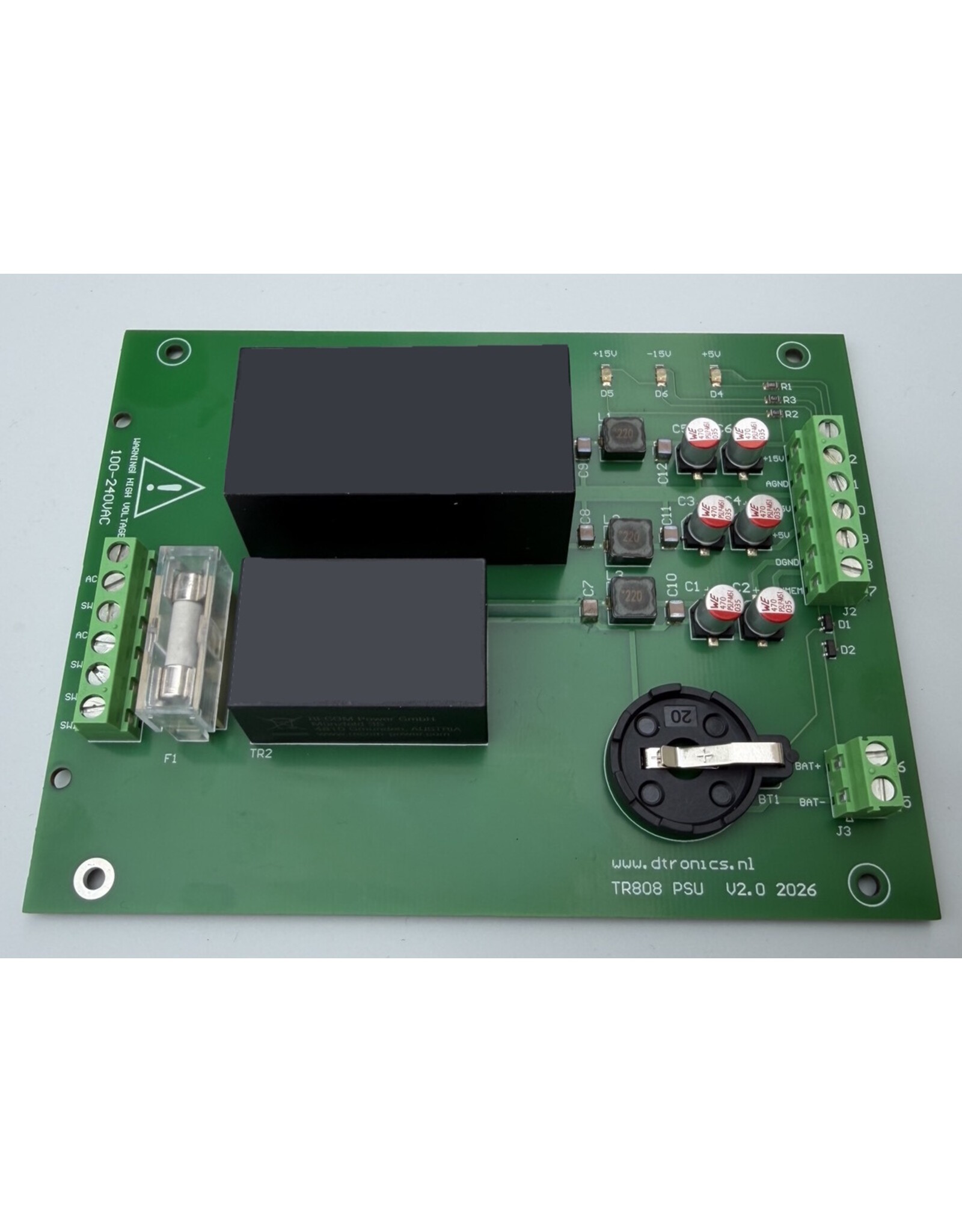 Dtronics Roland TR-808 / DinSync RE-808  Replacement PowerSupply