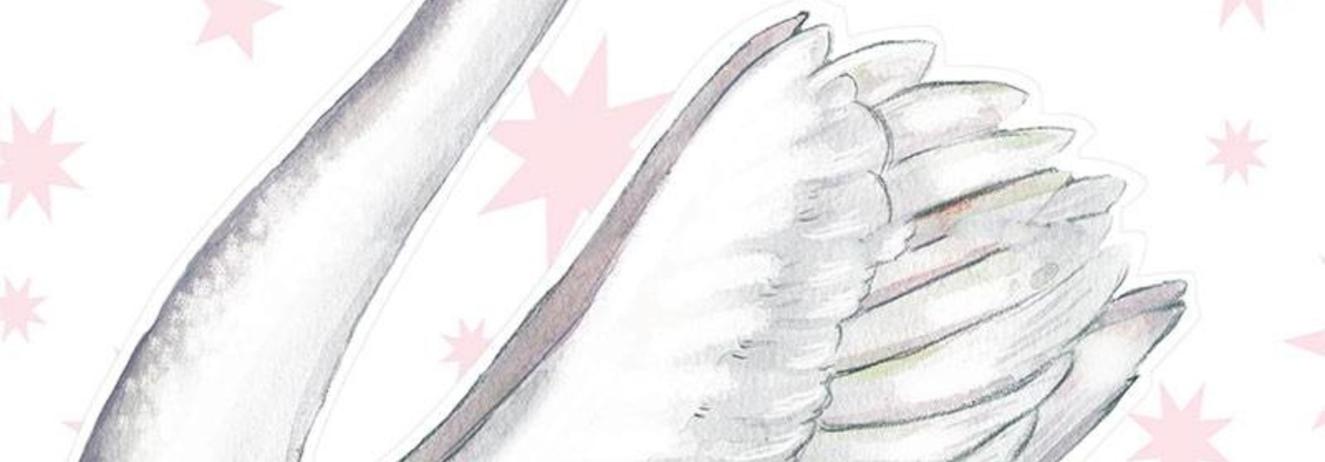 Schwan kleb an Sticker