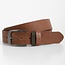 Velez leather belt engraved cognac